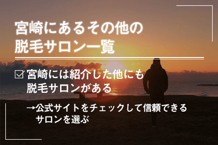 宮崎にあるその他の脱毛サロン一覧